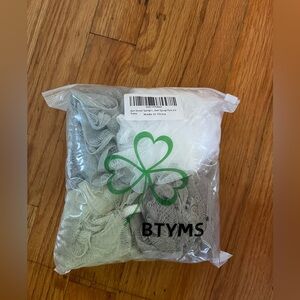 NEW pack of loofas gray green teal white bath products gifting bath body sponges